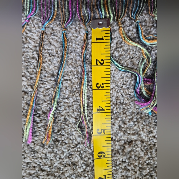 Egon Furstenberg Translucent Multicolored Rectangular Scarf - Picture 12 of 12